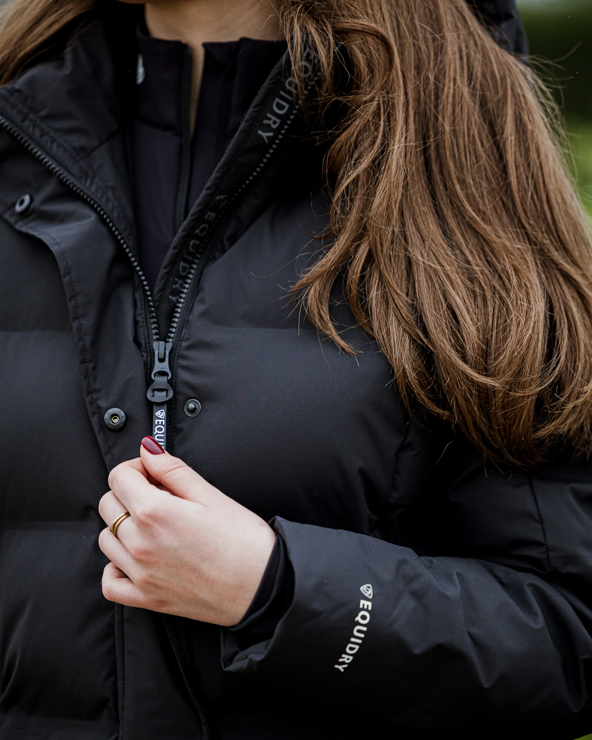 Thora Waterproof Riding Puffer | Women's | Black - Image 8