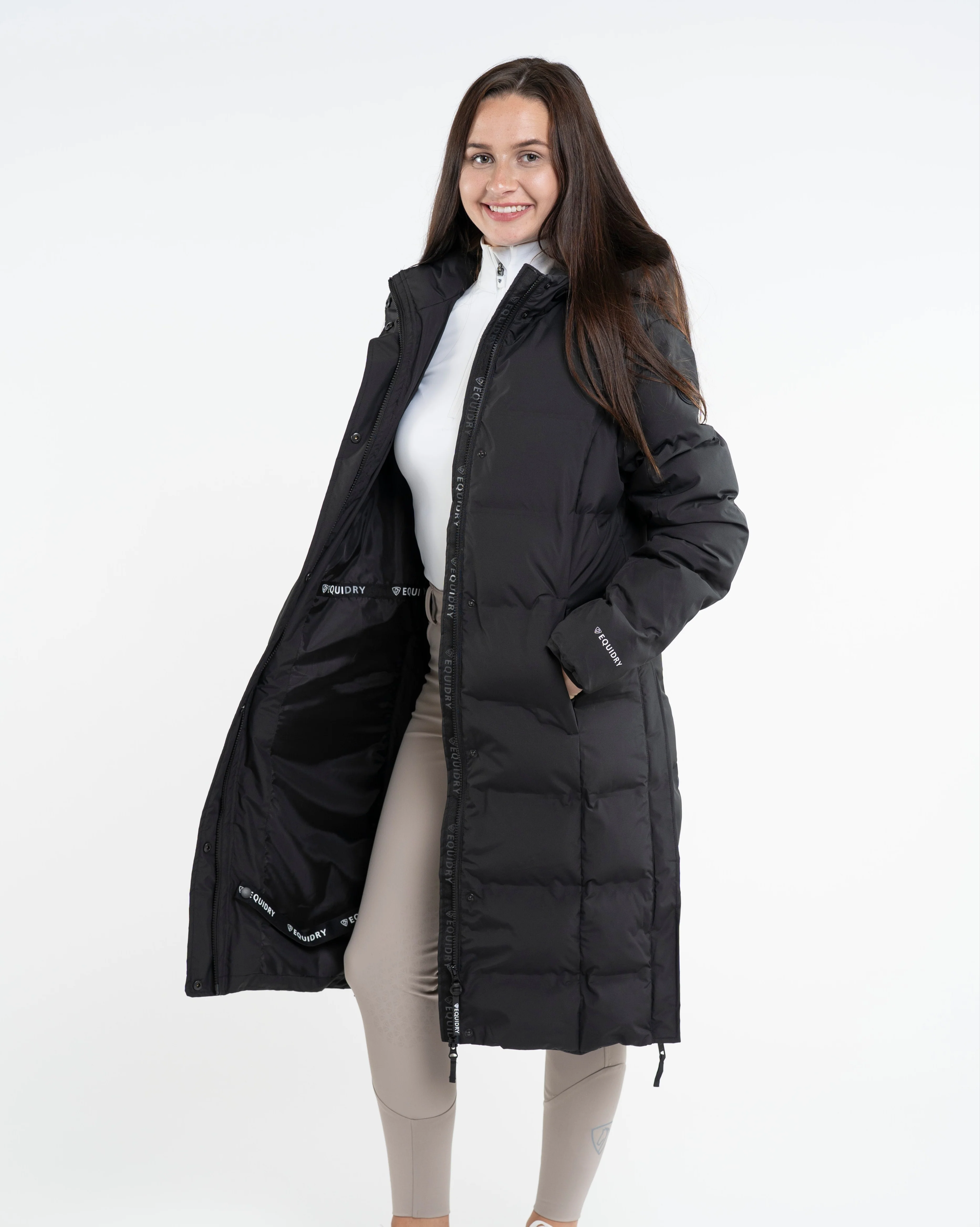 Thora Waterproof Riding Puffer | Women's | Black - Image 9
