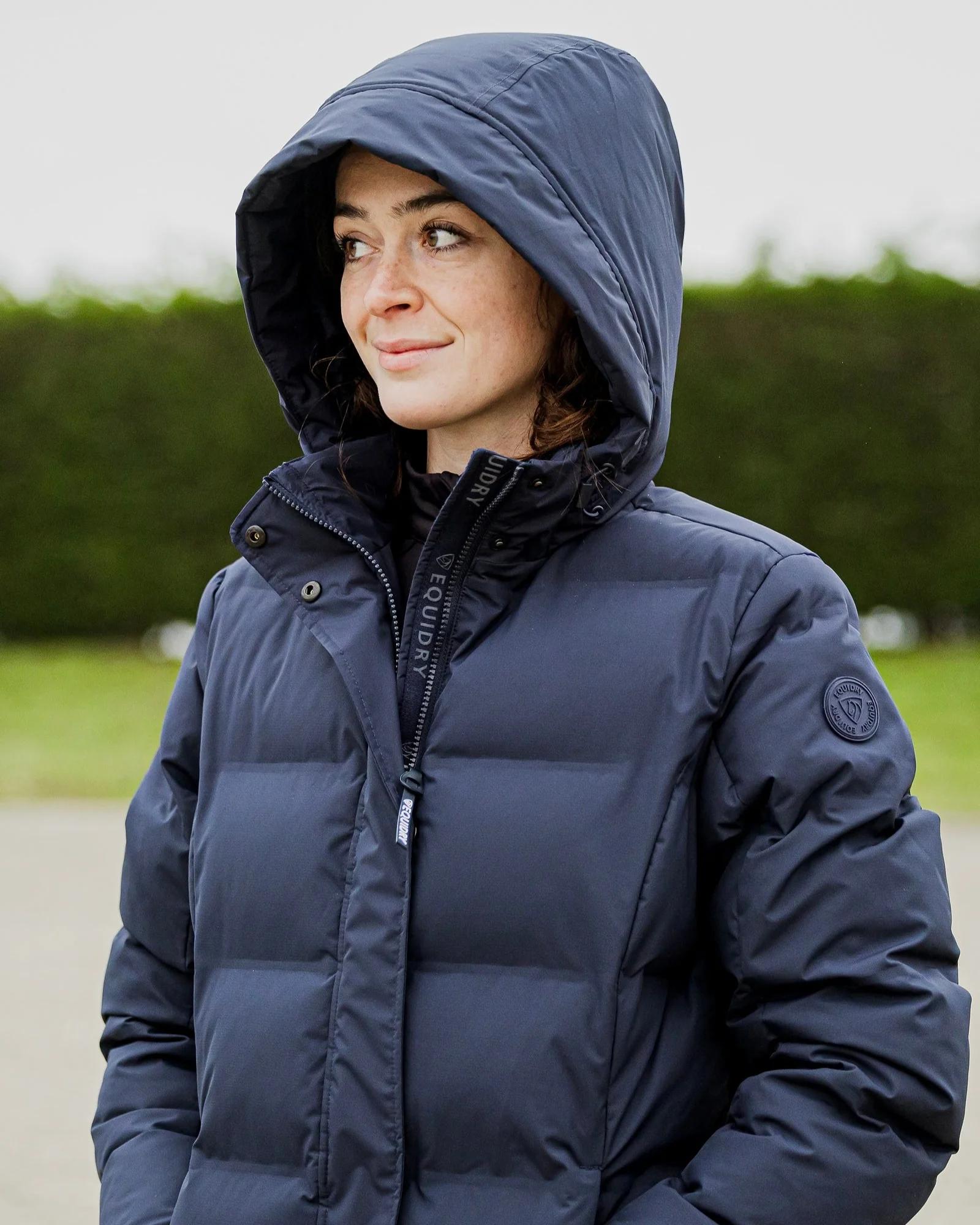 Thora Waterproof Riding Puffer | Women's | Navy - Image 4