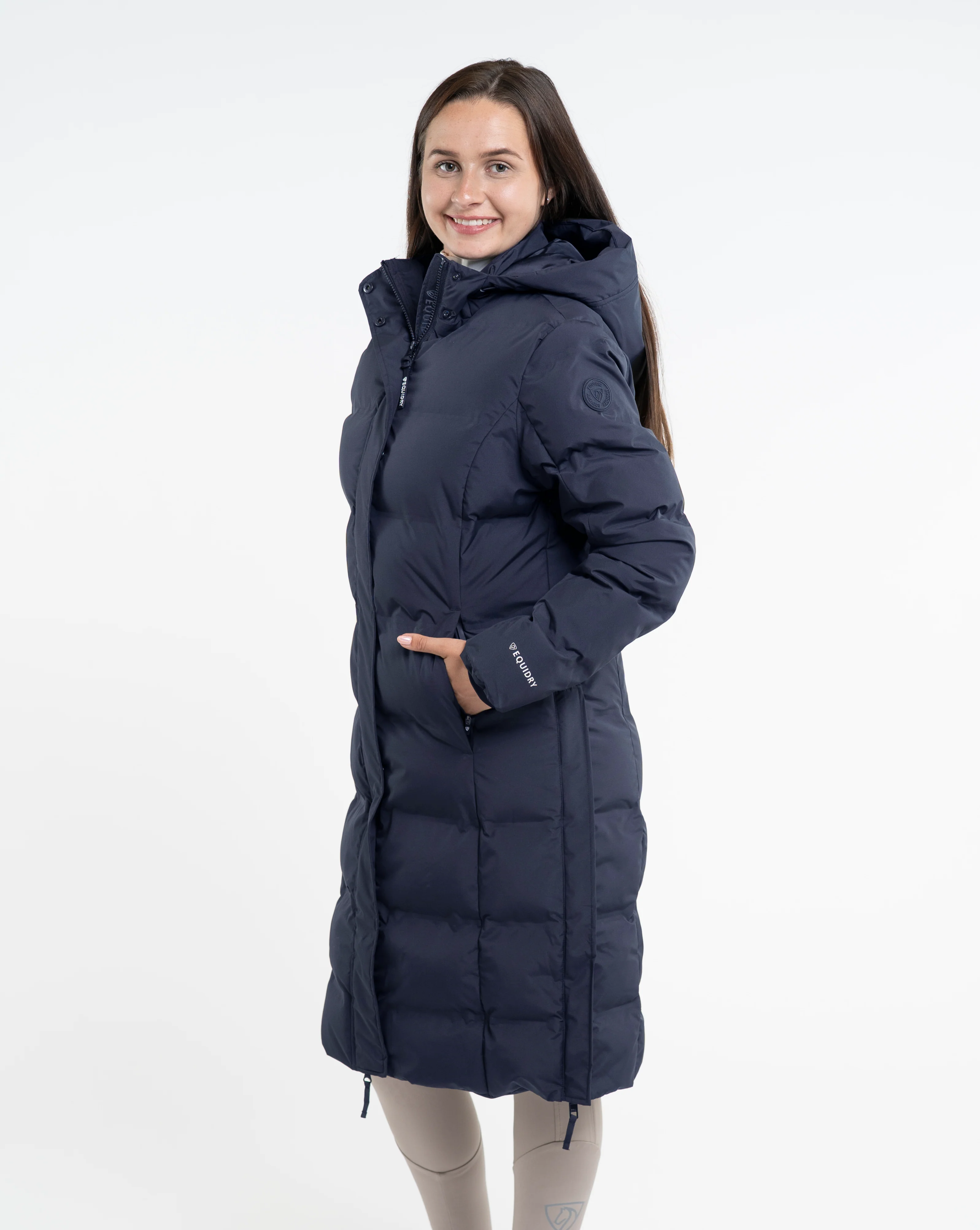 Thora Waterproof Riding Puffer | Women's | Navy - Image 9