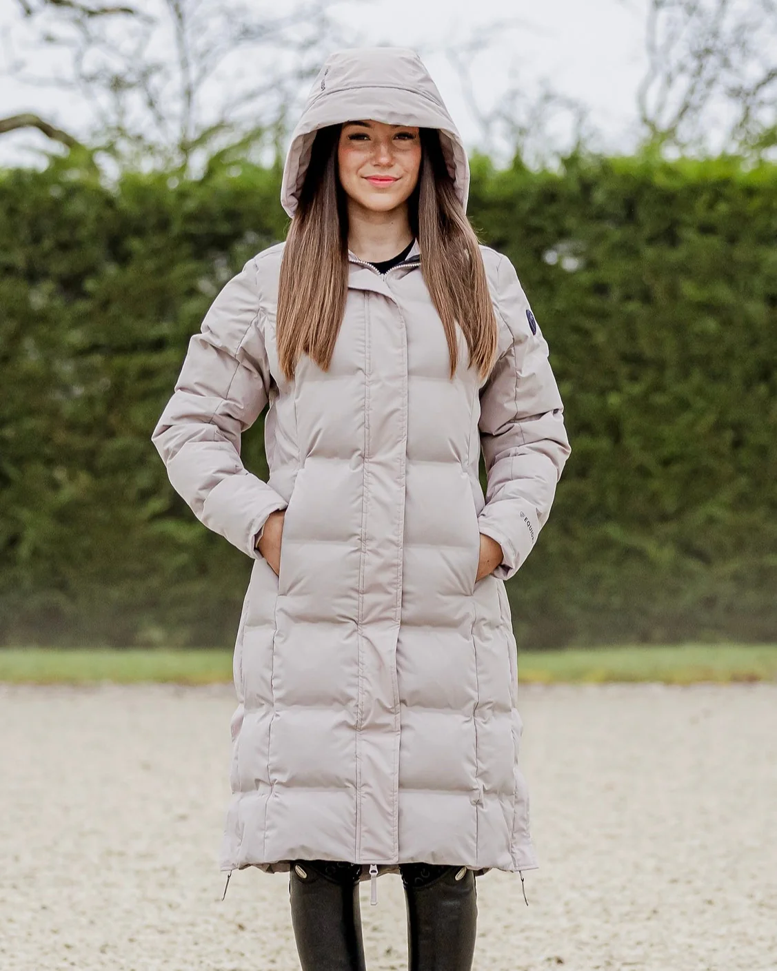 Thora Waterproof Riding Puffer | Women's | Sand - Image 4