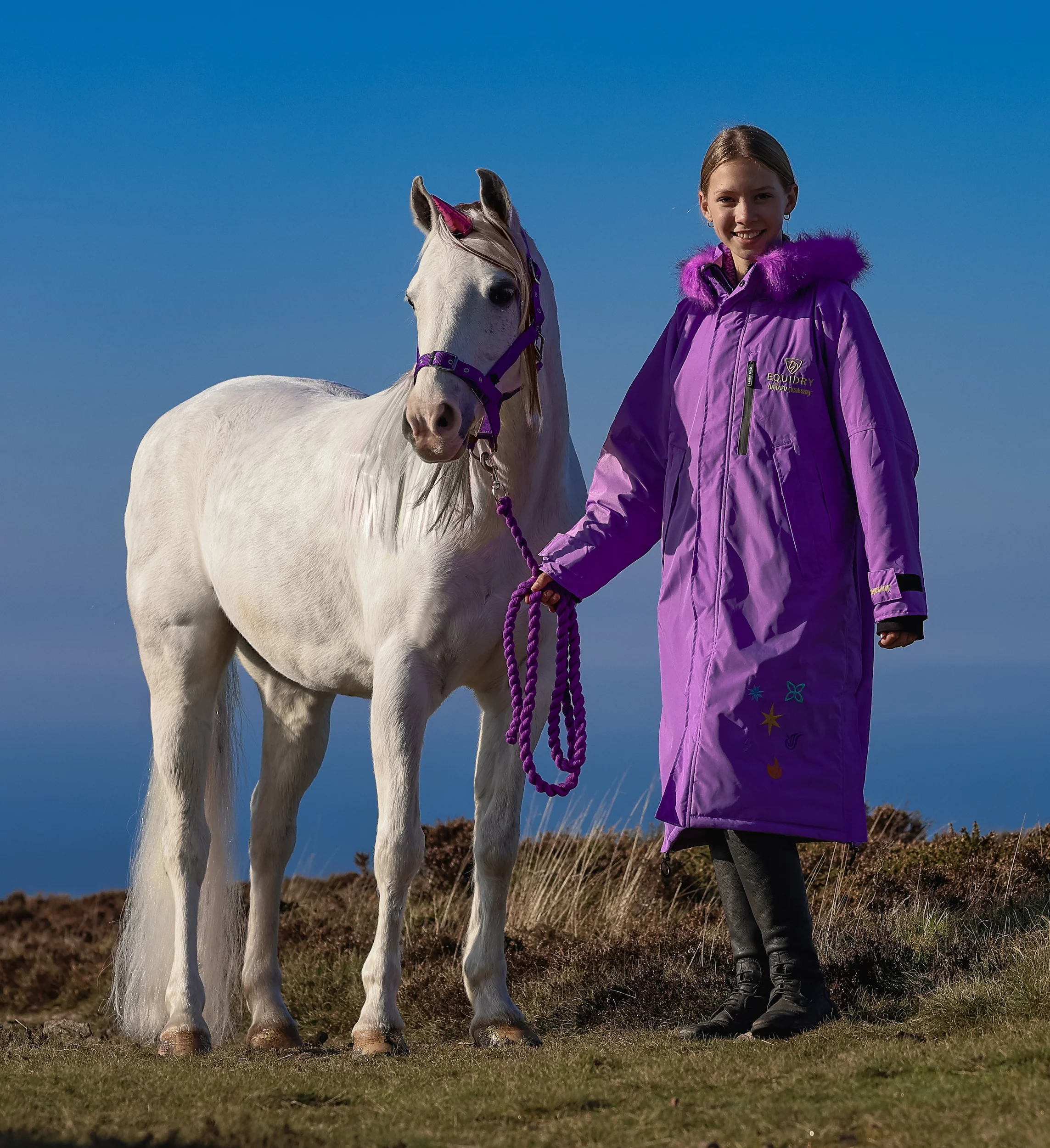 Unicorn Academy | Thick Fleece | Violet/Violet