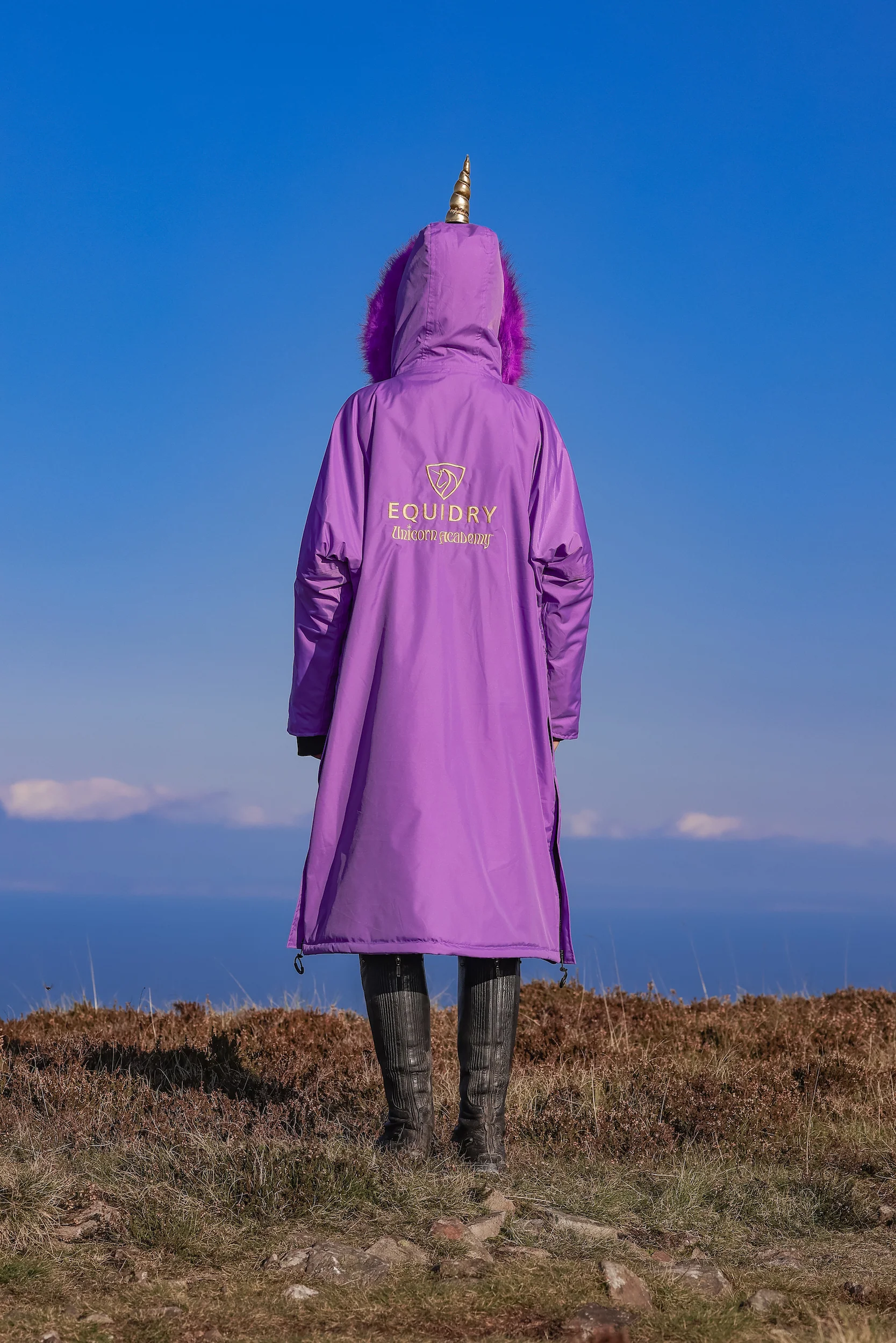 Unicorn Academy | Thick Fleece | Violet/Violet - Image 4