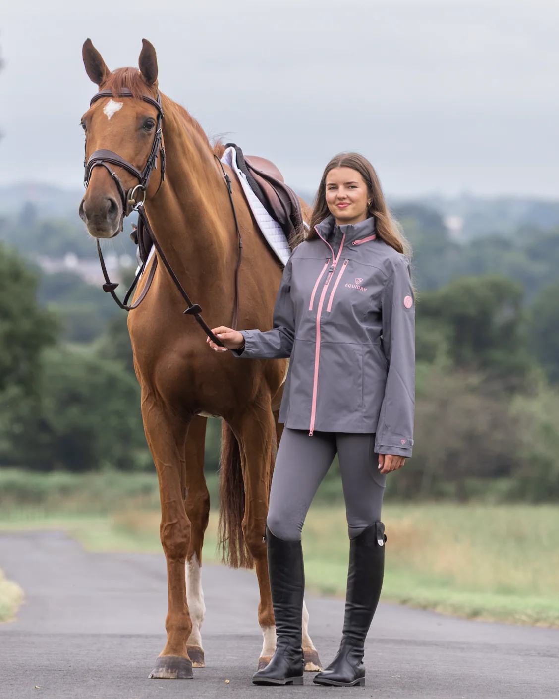 Varsha Waterproof Riding Jacket | Women's | Grey - Image 5