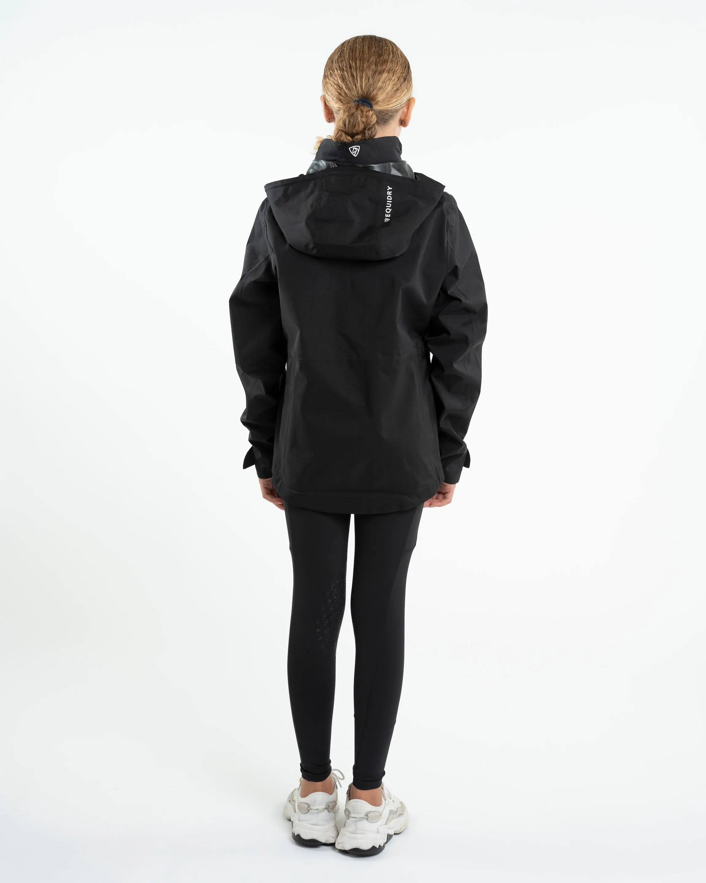 Varsha Waterproof Riding Jacket | Girl's | Black - Image 8