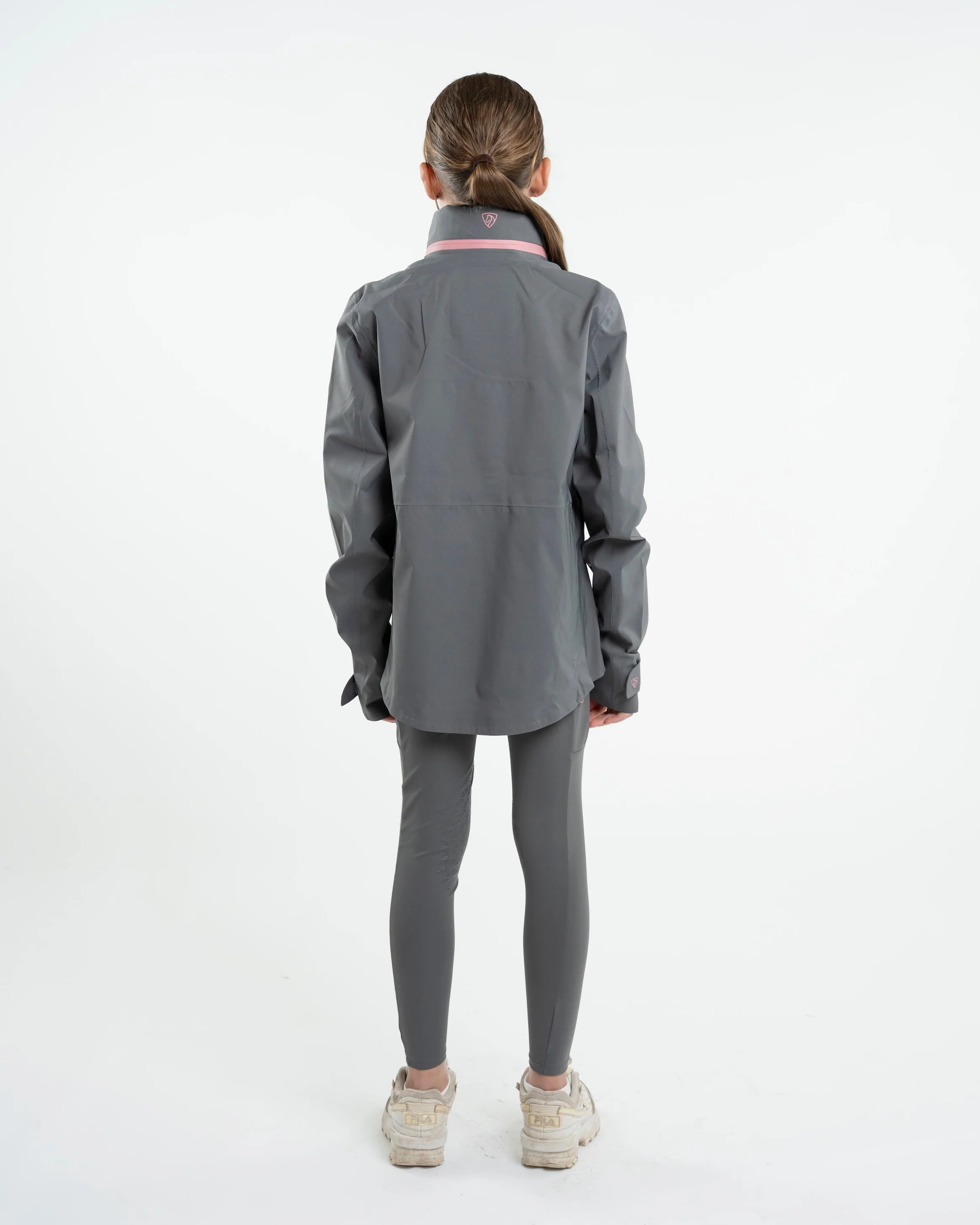 Varsha Waterproof Riding Jacket | Girl's | Grey - Image 6