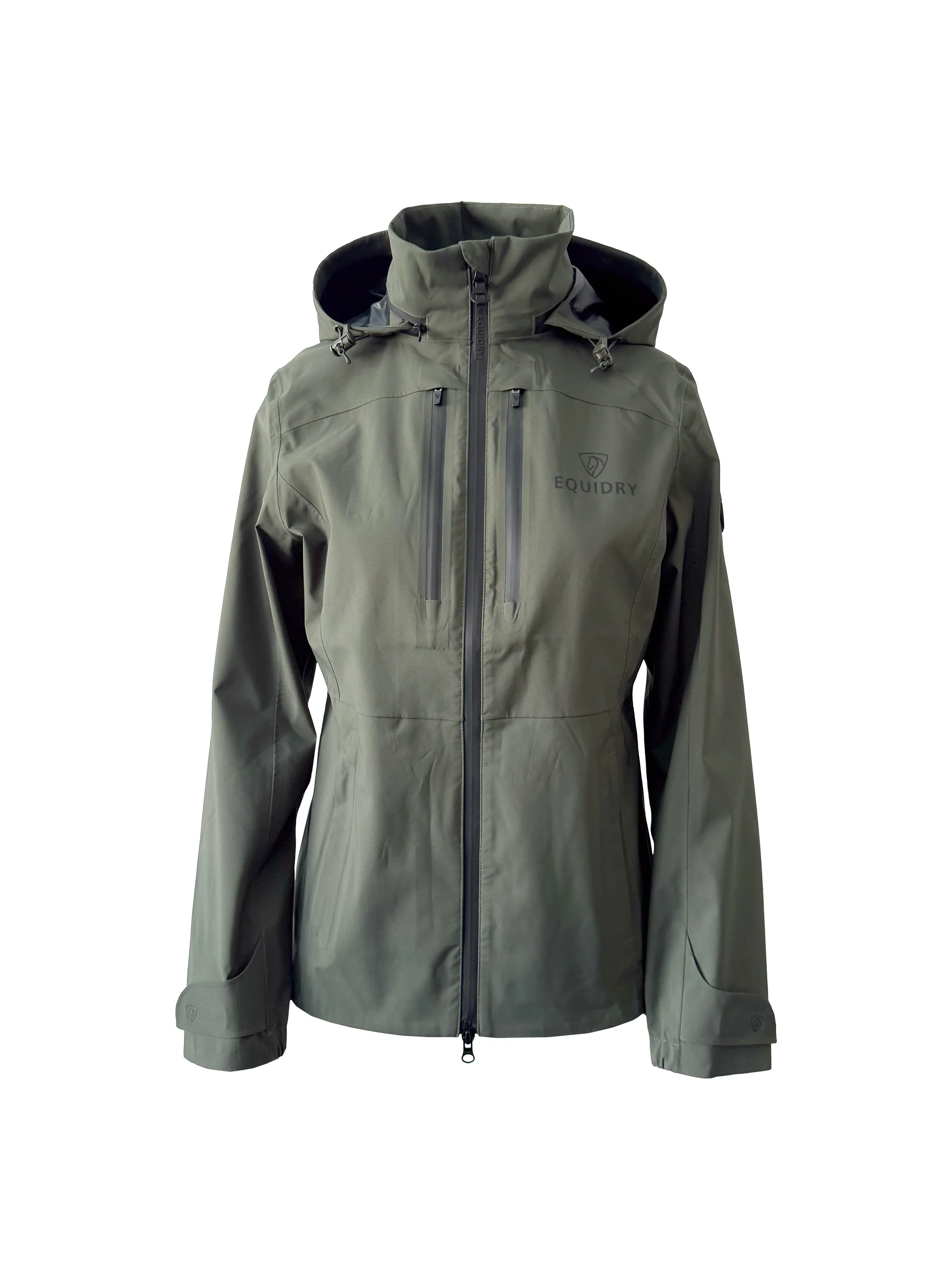 Varsha Waterproof Riding Jacket | Girl's | Black Forest Green