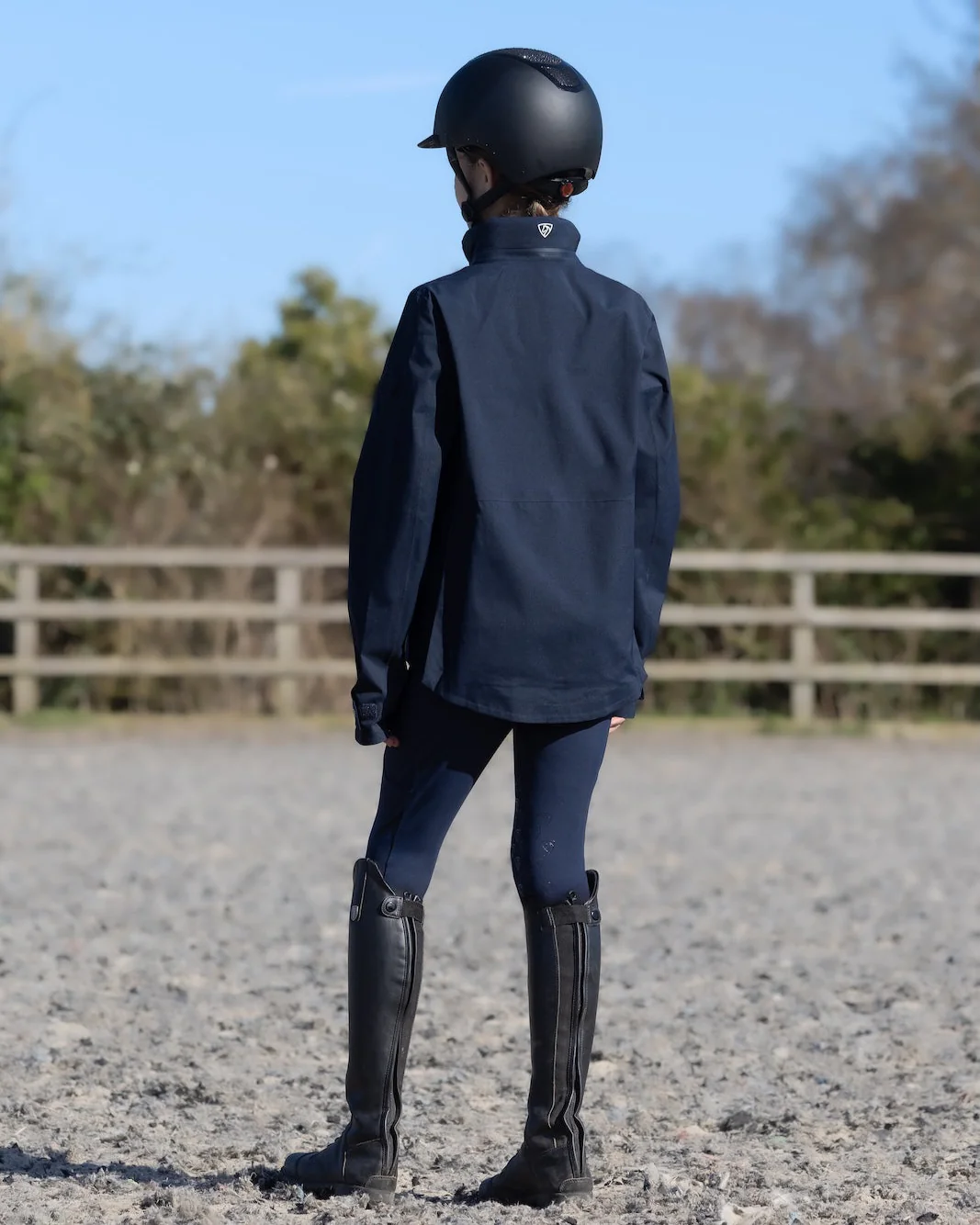 Varsha Waterproof Riding Jacket | Girl's | Navy - Image 11