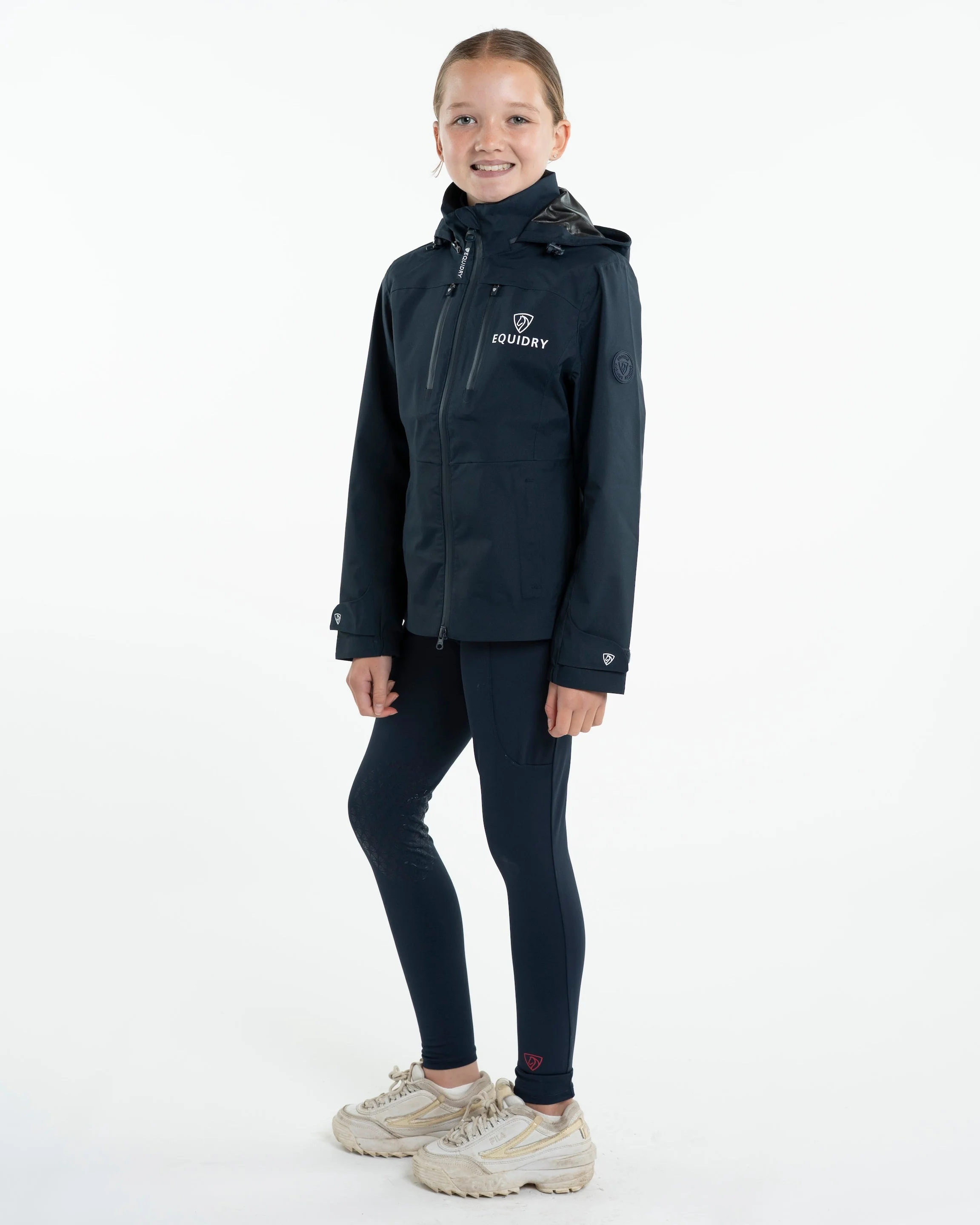 Varsha Waterproof Riding Jacket | Girl's | Navy - Image 5