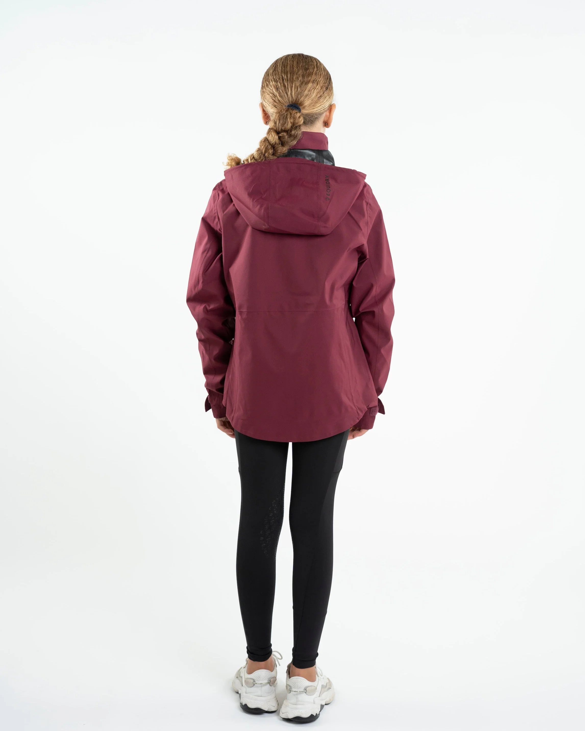 Varsha Waterproof Riding Jacket | Girl's | Plum - Image 11