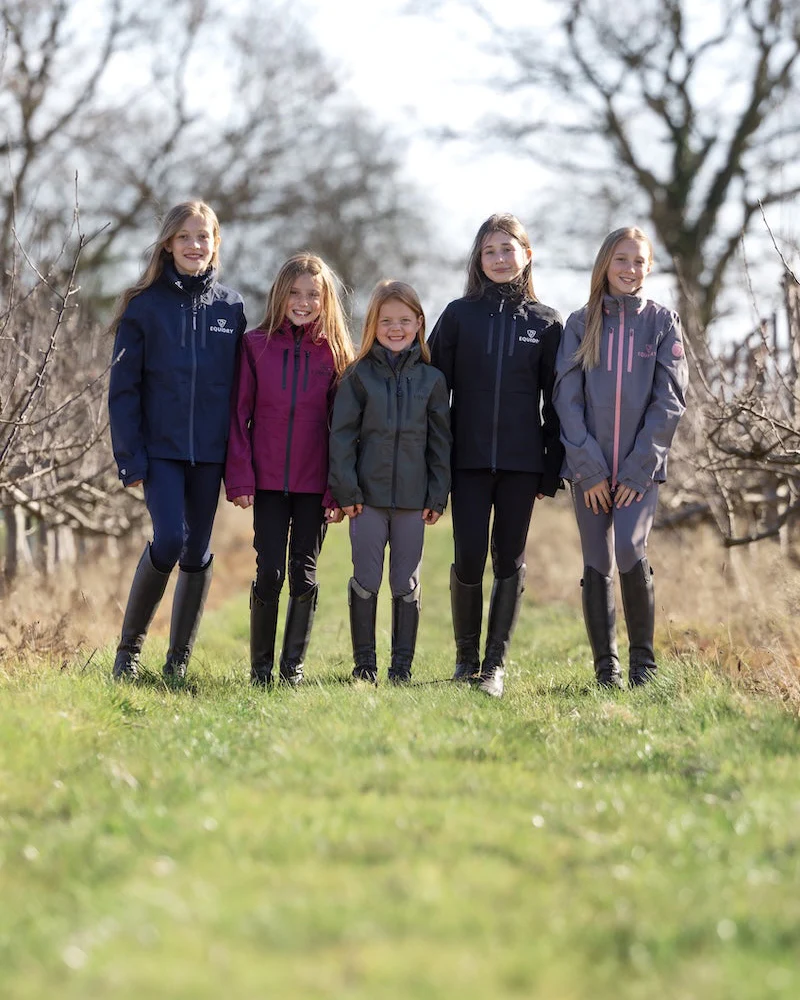 Varsha Waterproof Riding Jacket | Girl's | Navy - Image 14