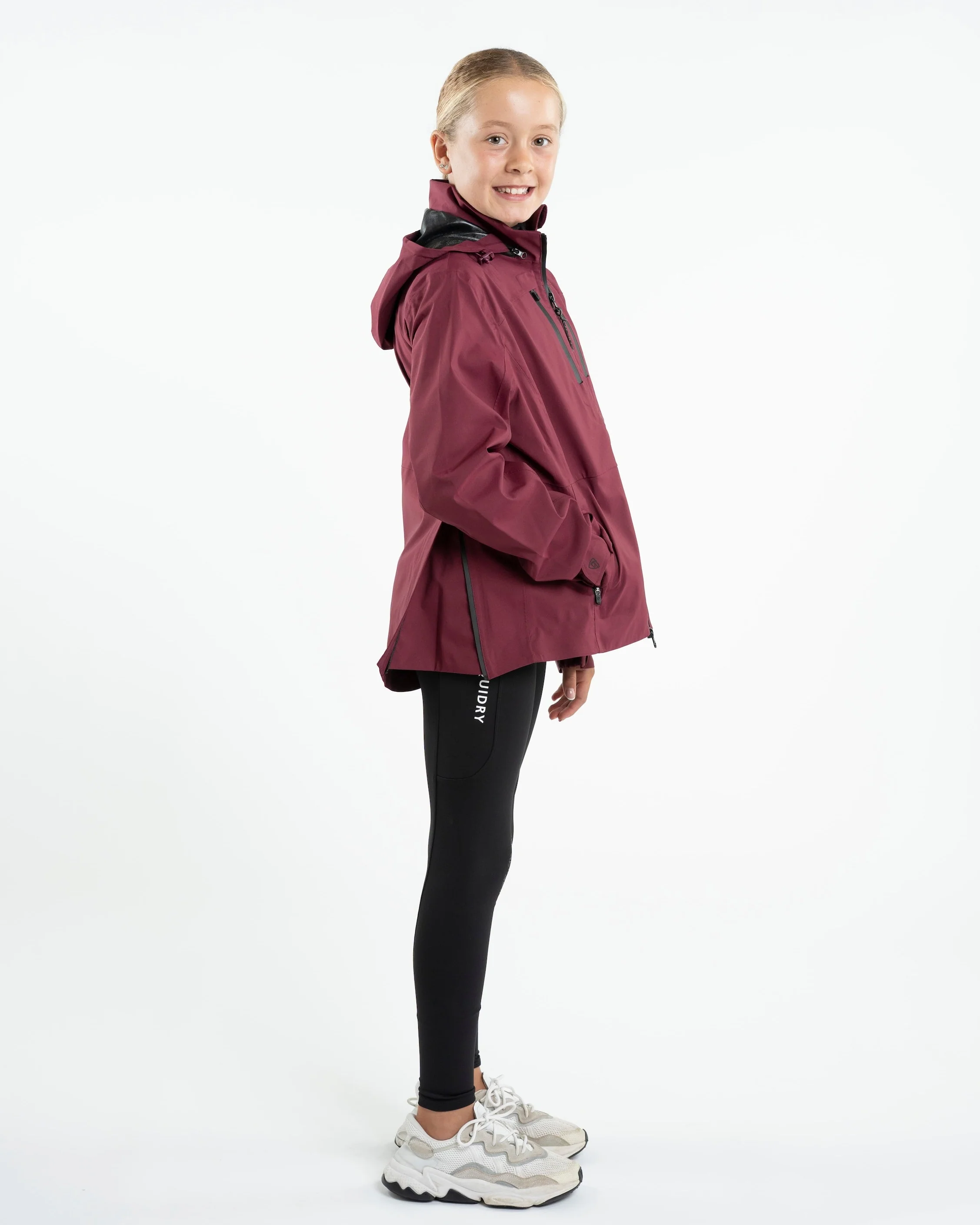Varsha Waterproof Riding Jacket | Girl's | Plum - Image 4