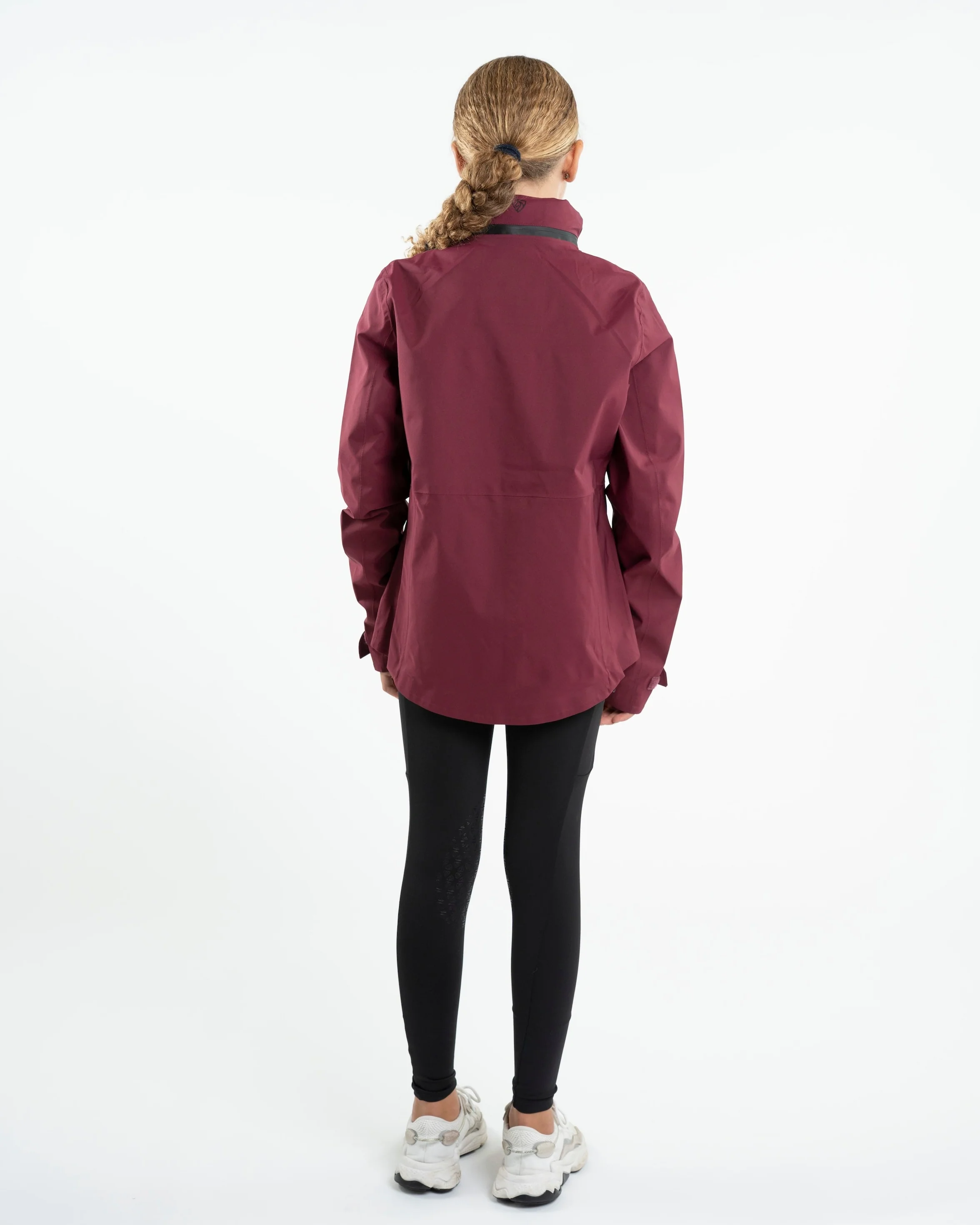Varsha Waterproof Riding Jacket | Girl's | Plum - Image 5
