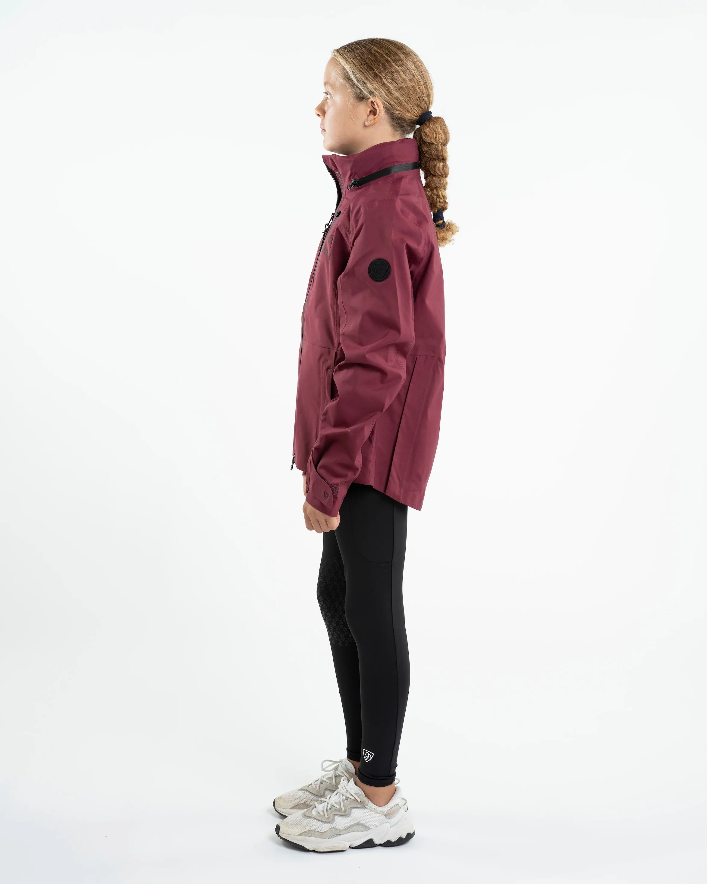 Varsha Waterproof Riding Jacket | Girl's | Plum - Image 6