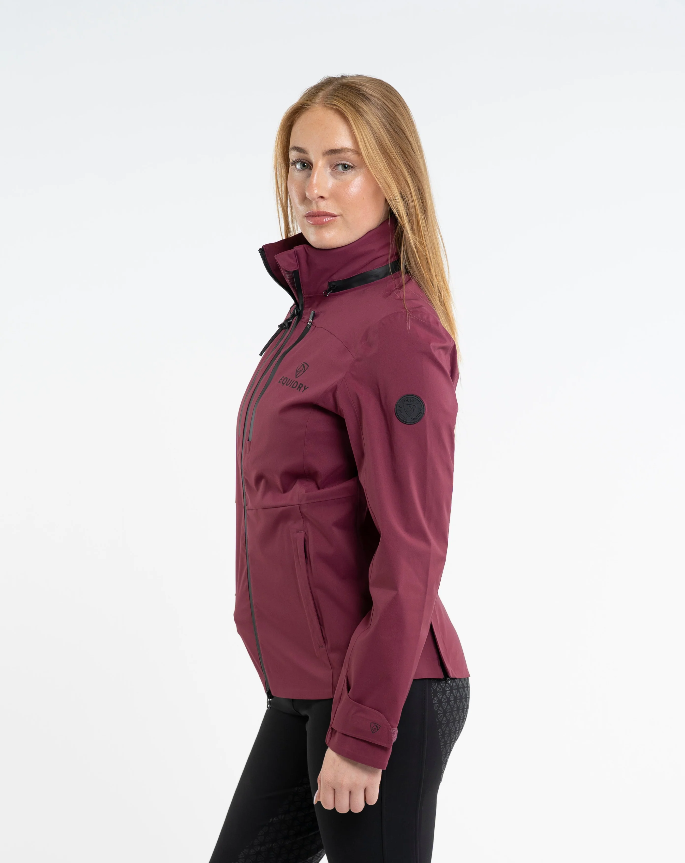 Varsha Waterproof Riding Jacket | Women's | Plum - Image 9