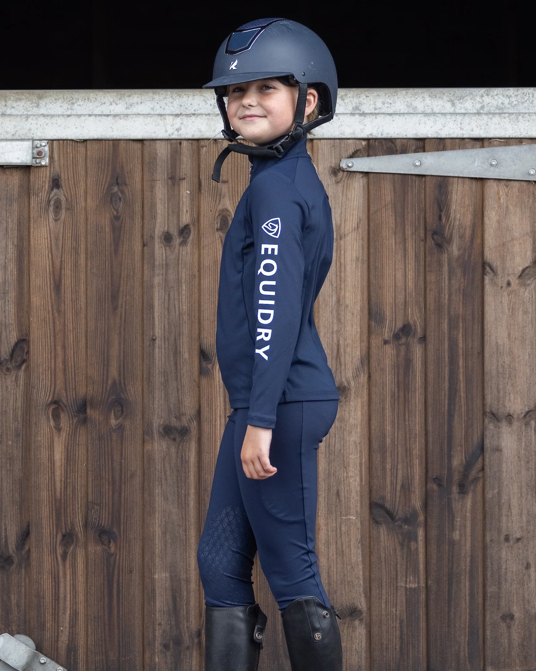 Children's Water Repellent Base Layer | Navy/White - Image 8