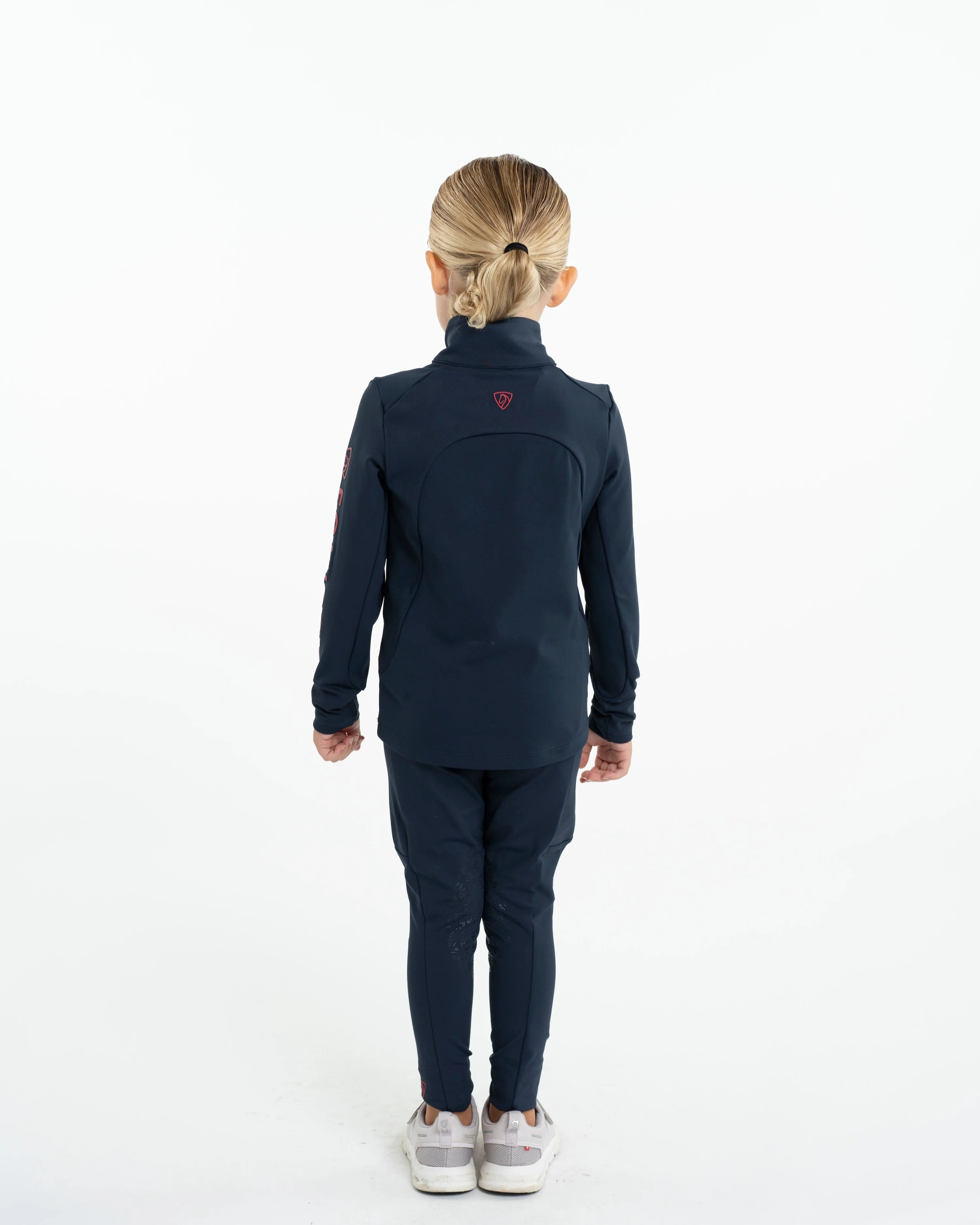 Children's Water Repellent Base Layer | Navy/Raspberry - Image 6