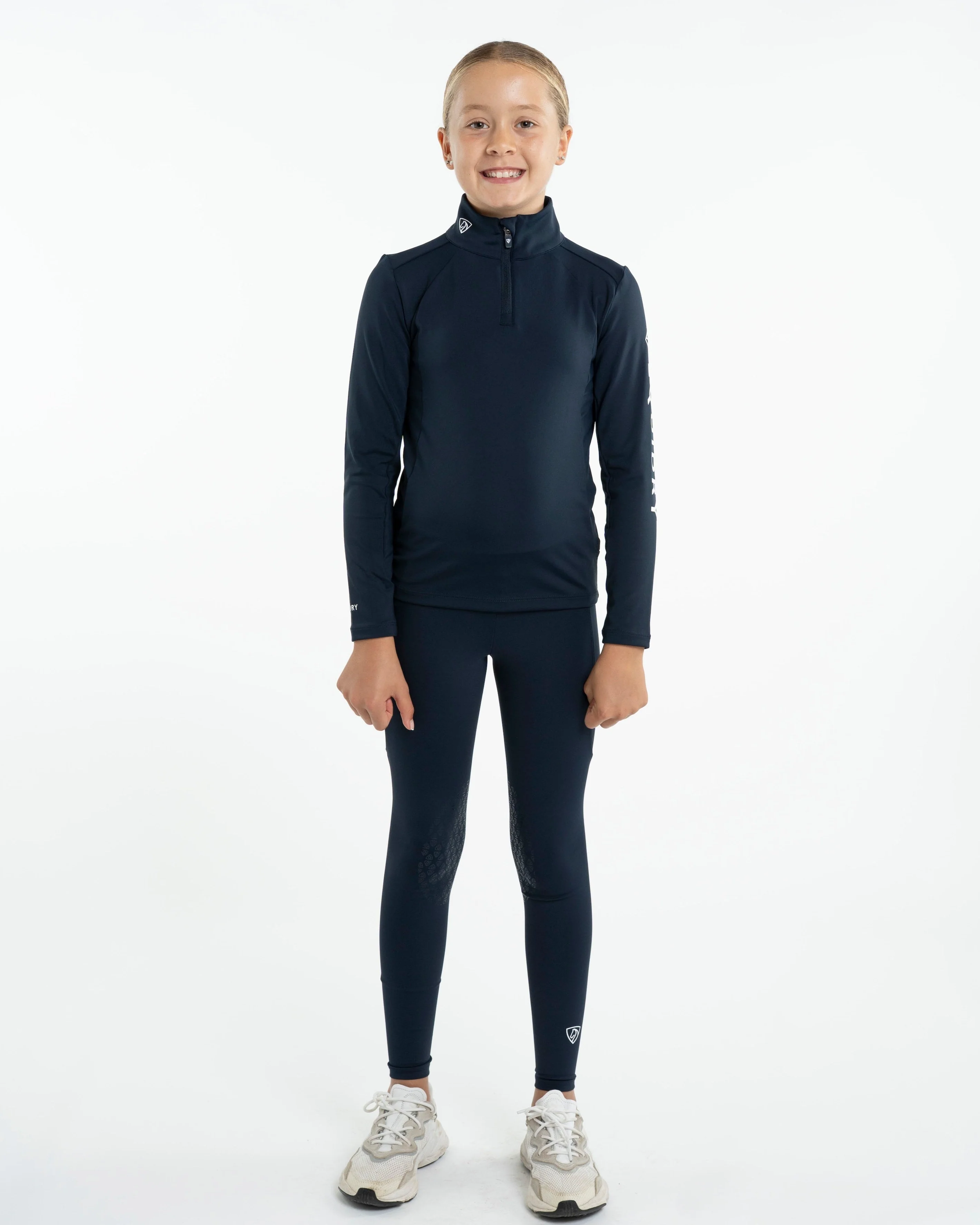 Children's Water Repellent Base Layer | Navy/White - Image 3