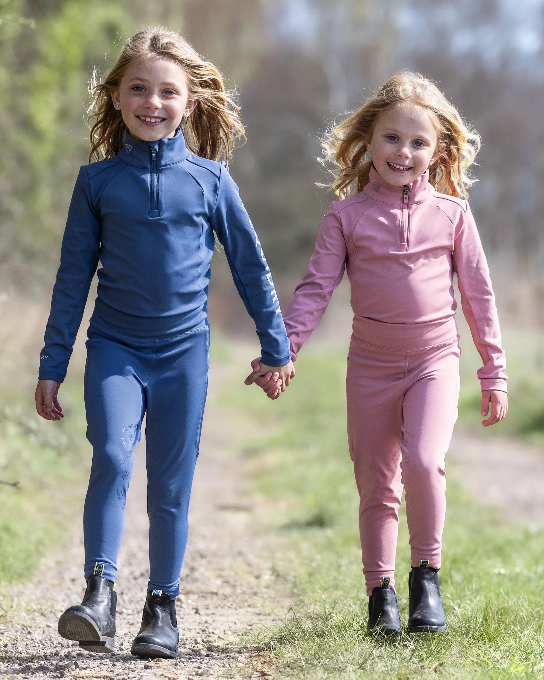 Children's Water Repellent Base Layer | Steel Blue/Silver - Image 7