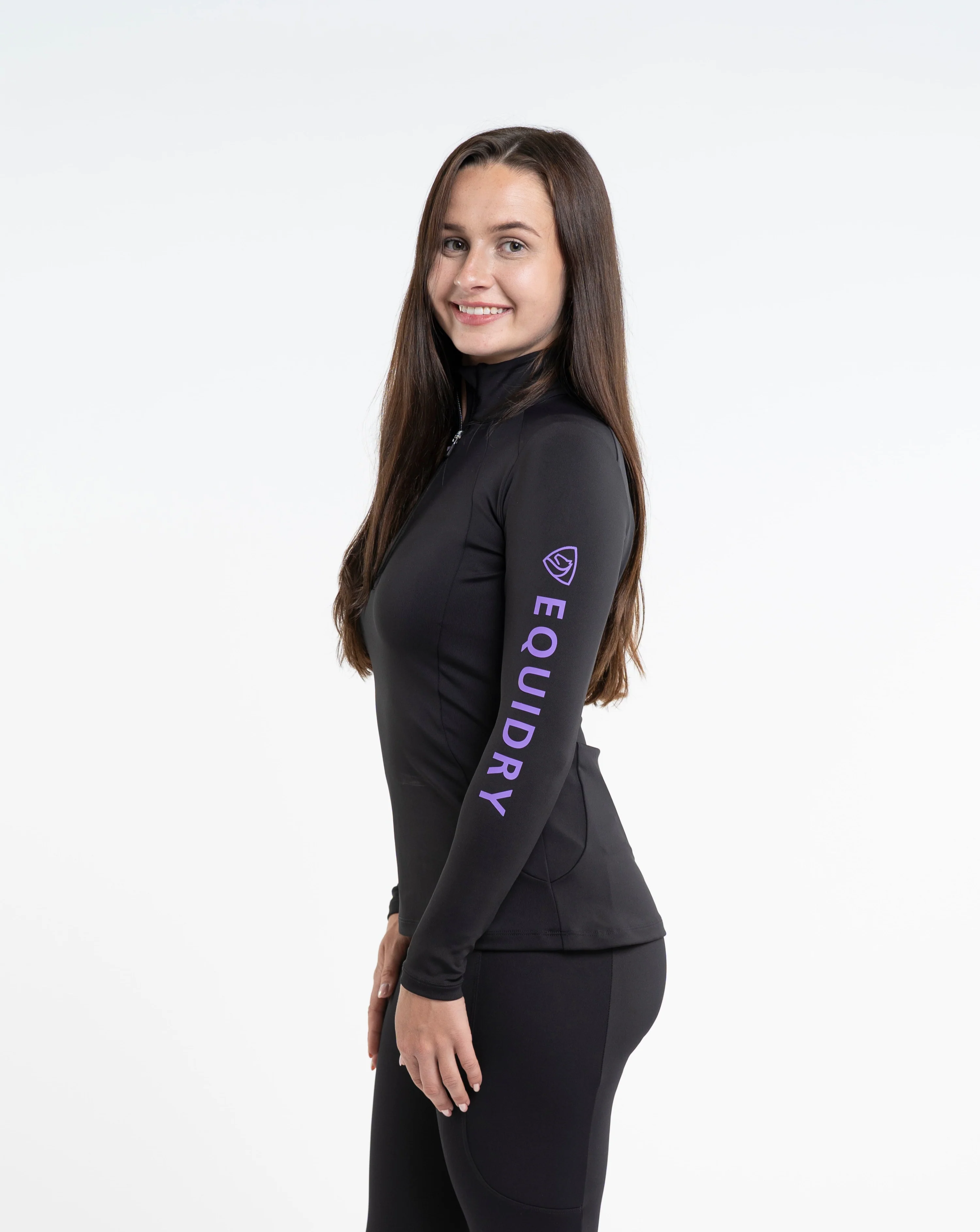 Women's Water Repellent Base Layer | Black/Lilac