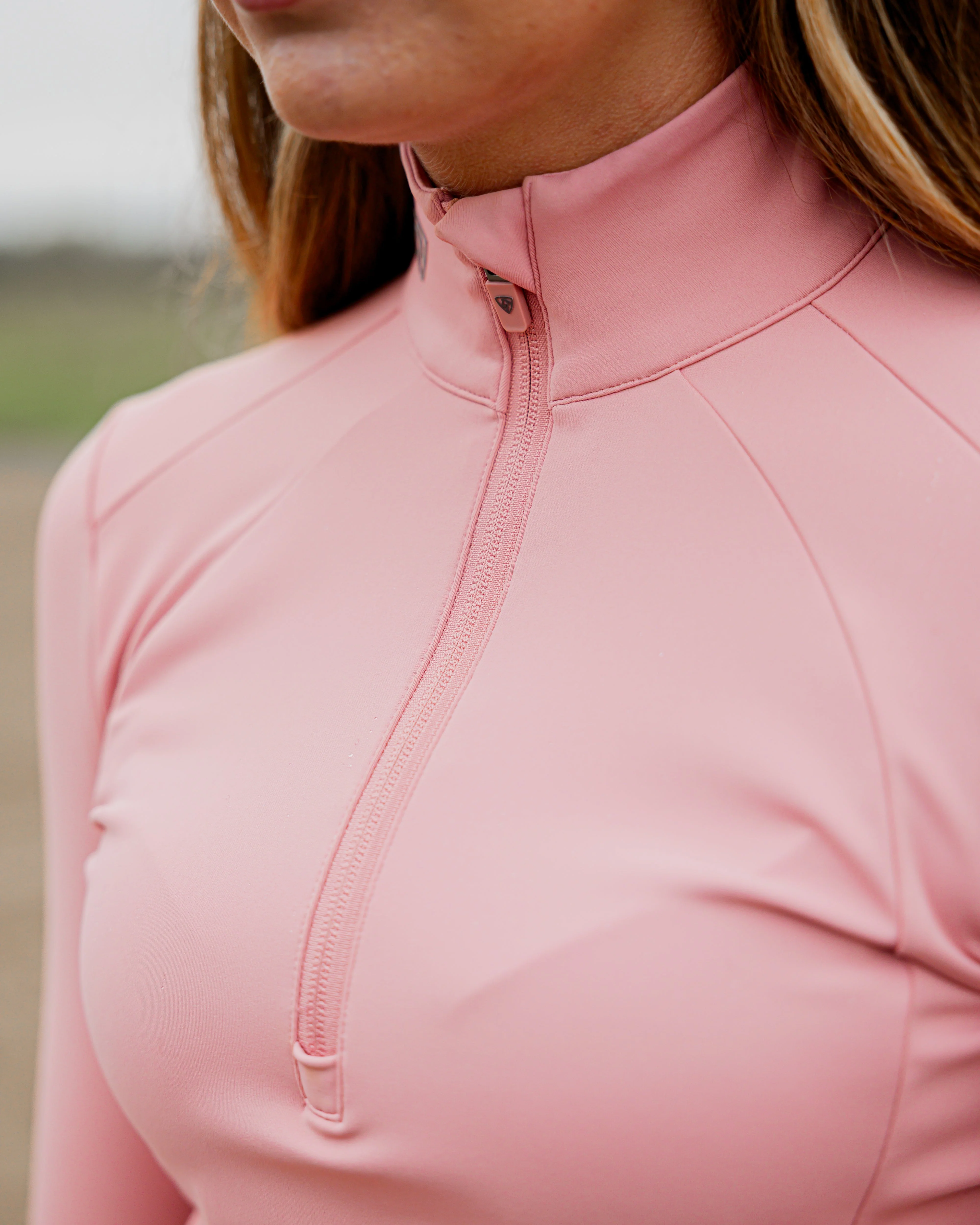Women's Water Repellent Base Layer | Pale Pink/Grey - Image 9