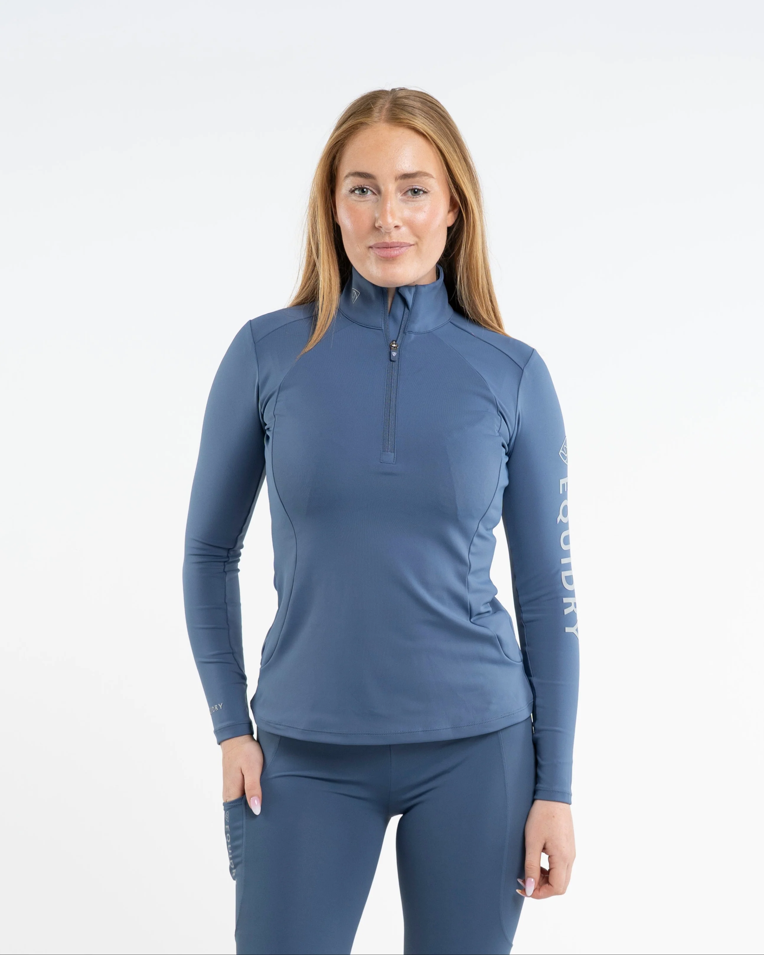 Women's Water Repellent Base Layer | Steel Blue/Silver