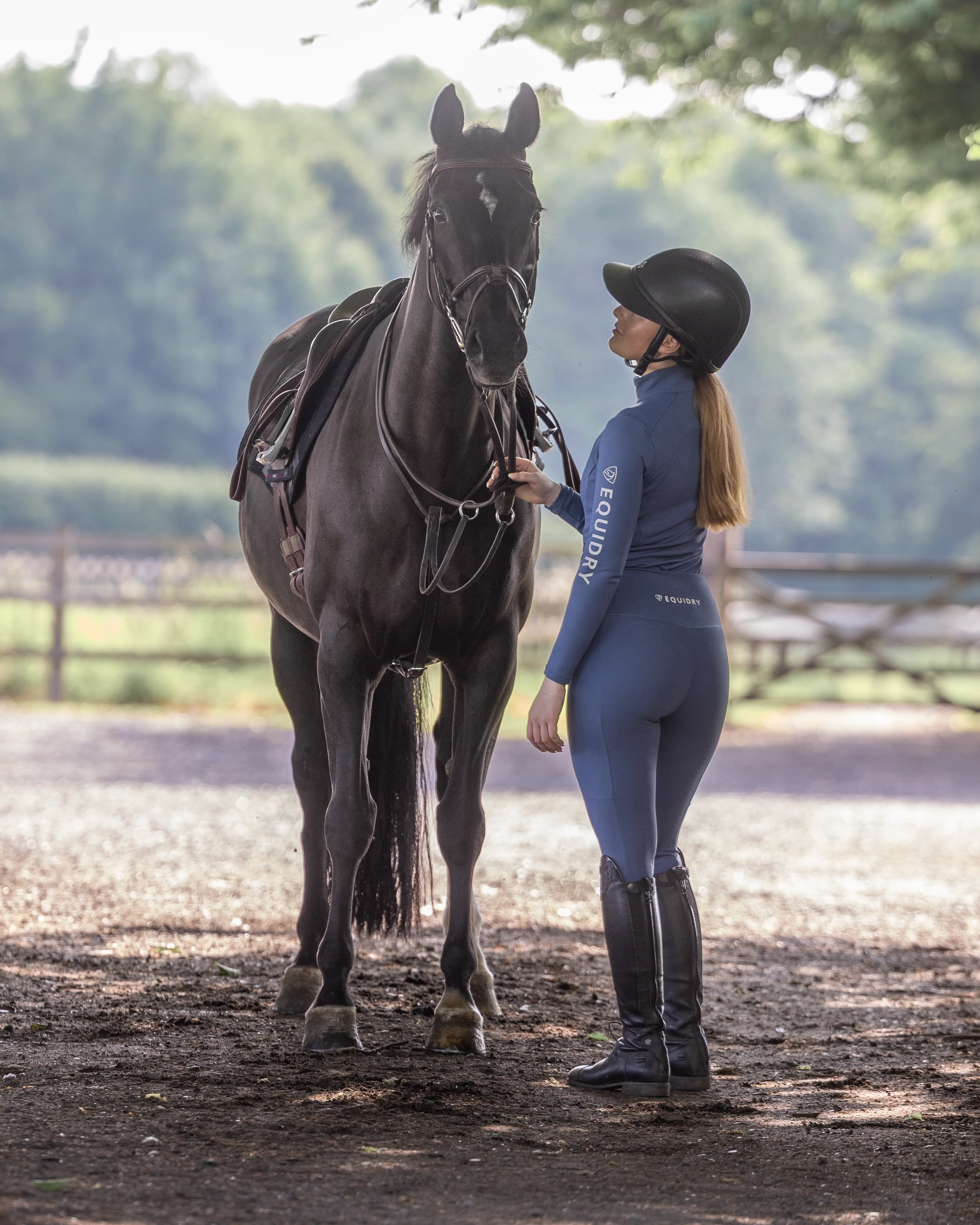 Women's Water Repellent Base Layer | Steel Blue/Silver - Image 3