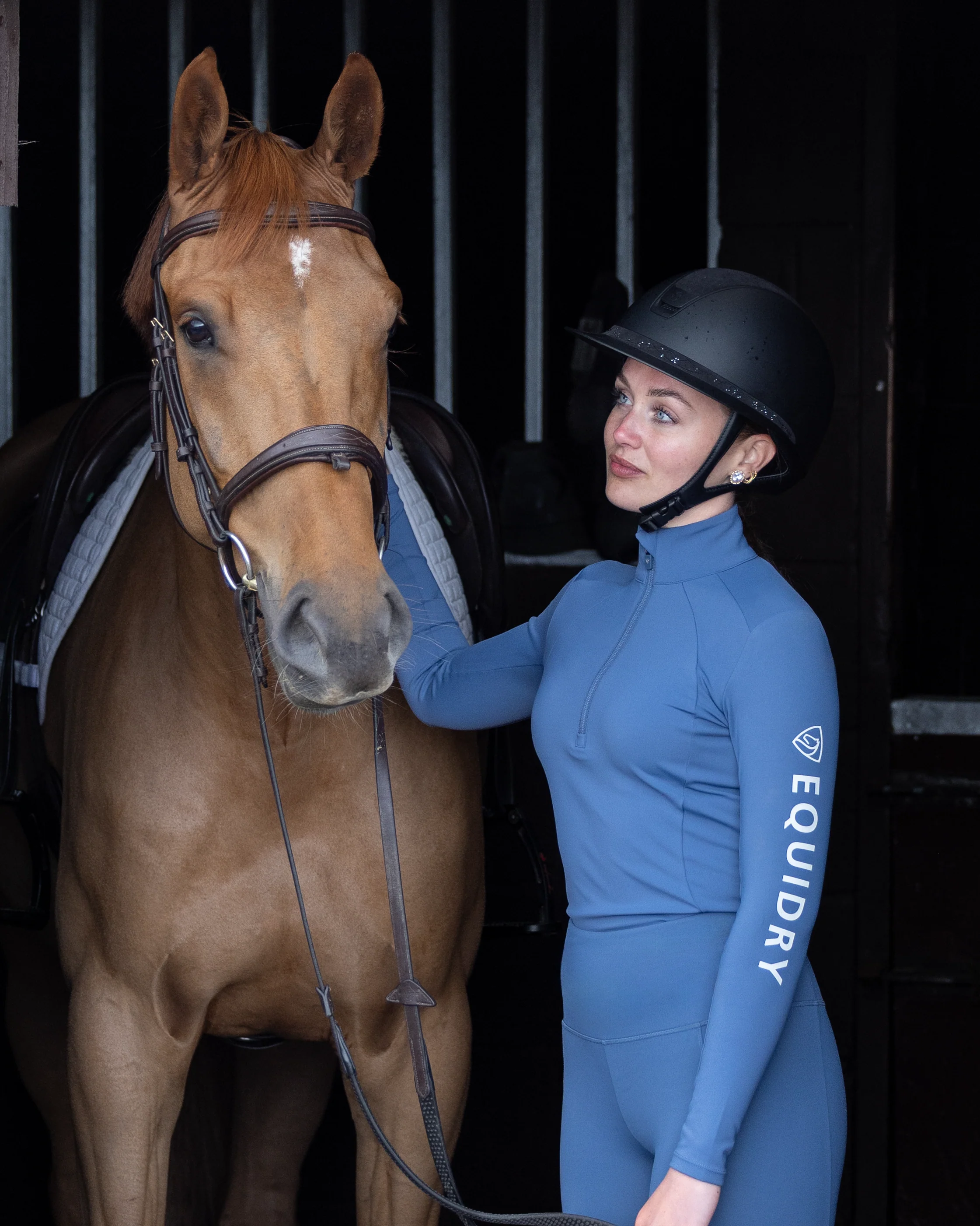 Women's Water Repellent Base Layer | Steel Blue/Silver - Image 5