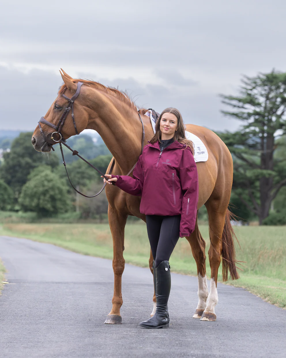 Waterproof Storm Smock | Women's | Burgundy - Image 4